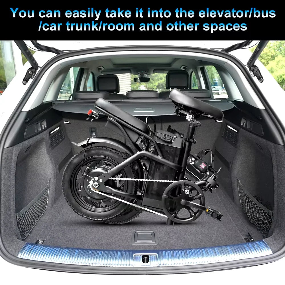 DeePower Folding Electric Bike 48V 400W 32 KMH Max Speed