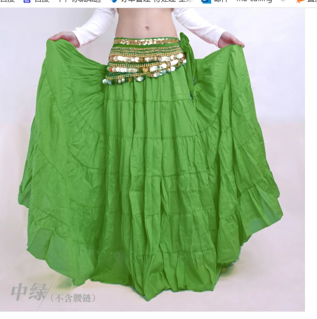 MINGYINIGECN Gypsy Swing Skirt Belly Dance Costume Women